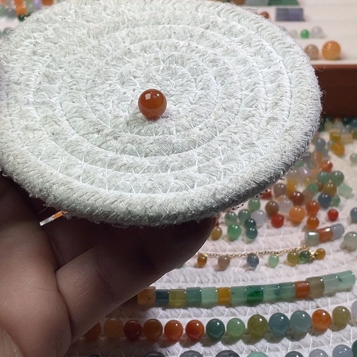 翡翠散珠未镶嵌定制翡翠卡9.2
