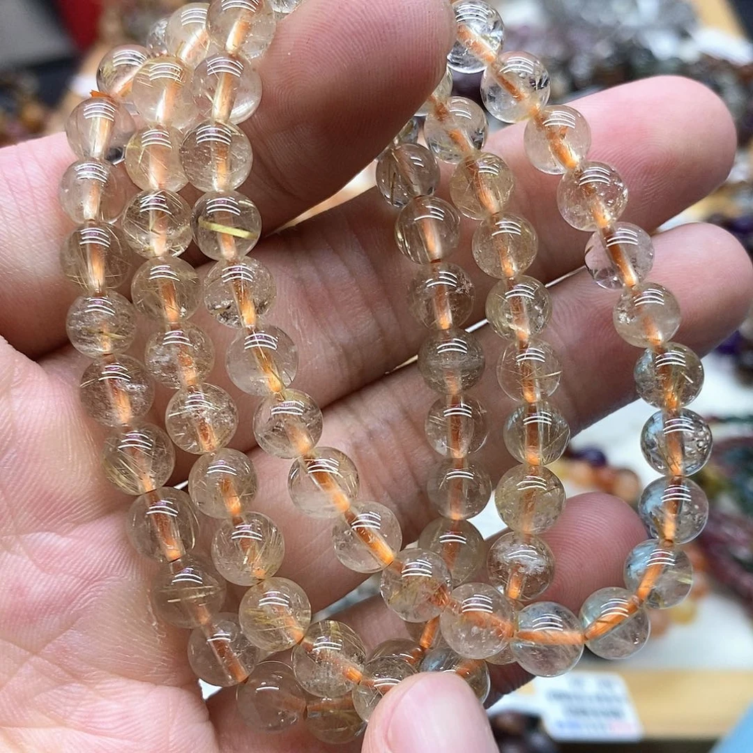 水晶手链未镶嵌多样性发货发一条