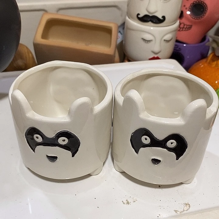 摆件陶盆有孔 瑕疵介意勿拍