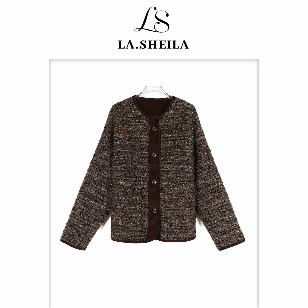 LA.Sheila加厚编织小香风外套253-WT/1003-12025