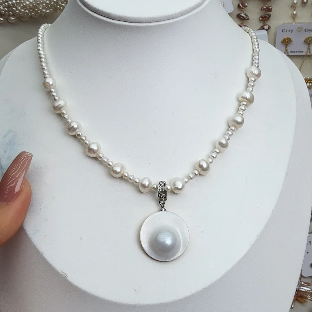 颈饰未镶嵌淡水珍珠