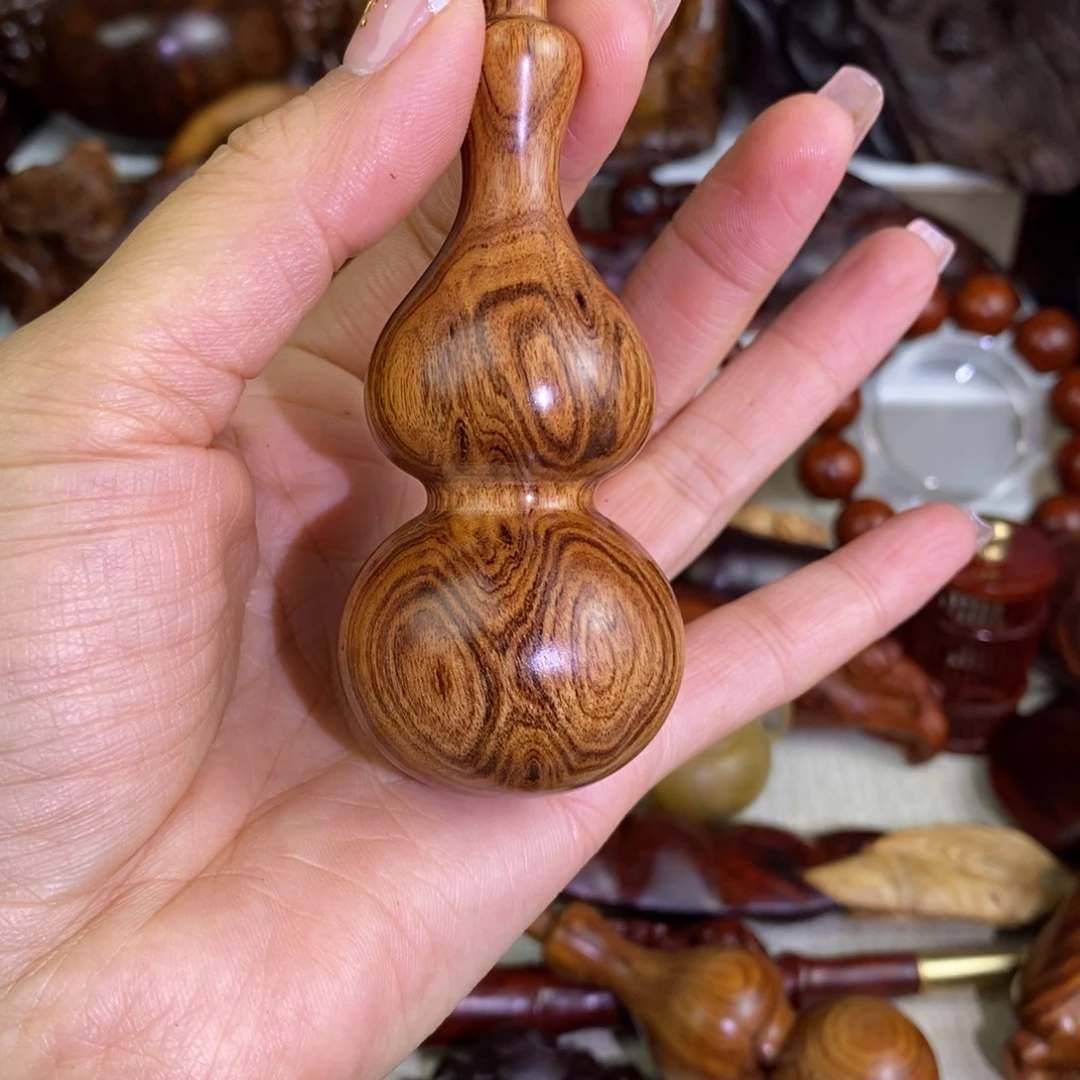 木沙漠铁葫芦手把件