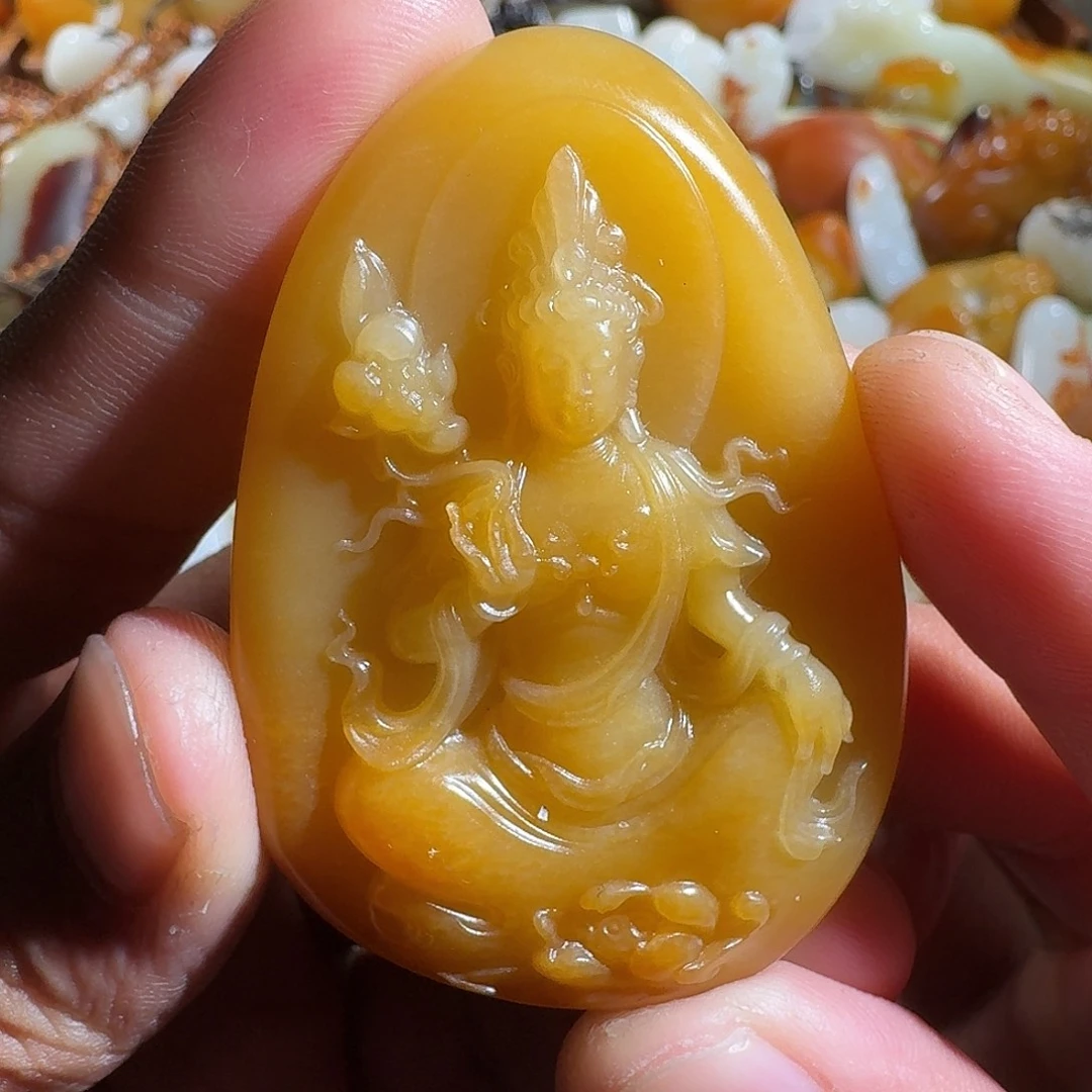 和田玉未镶嵌挂件