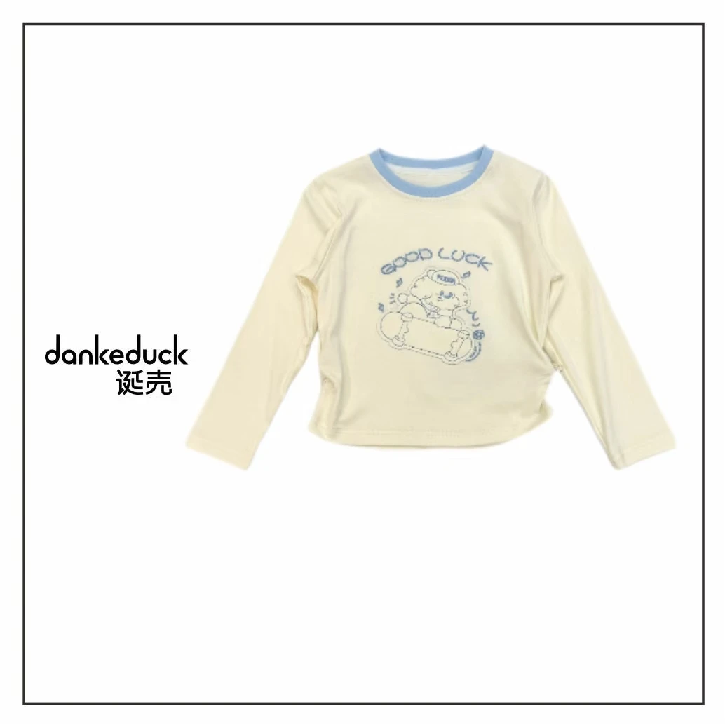 TD0039-(偏小一码)女童洋气滑板狗打底2025秋冬新款