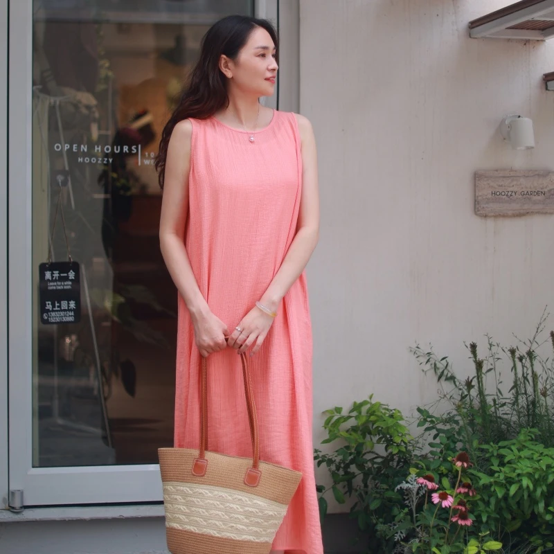 【抖音专属】金莲·吊带裙（25718419C-金莲花橙）