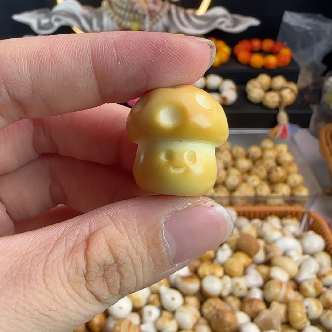 菩提根/象牙果手串微瑕牙果炭烤蘑菇10颗