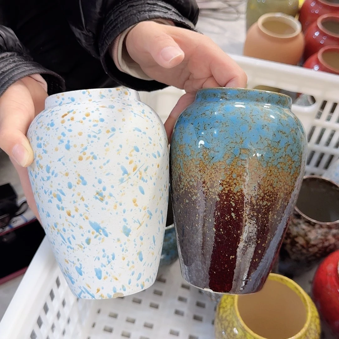 瓶蓝碎花➕小蓝陶瓷高16厘米瑕疵