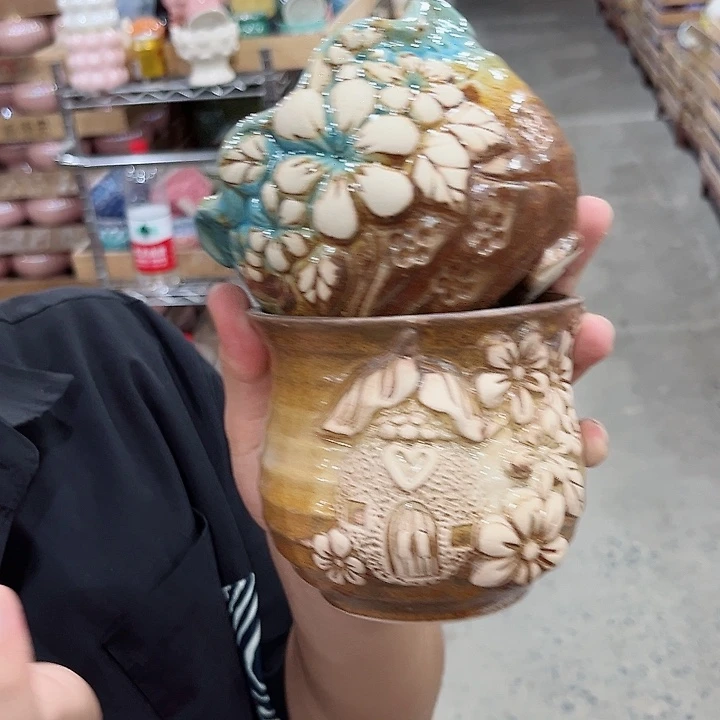 有孔.凑单10元陶瓷花盆发货！