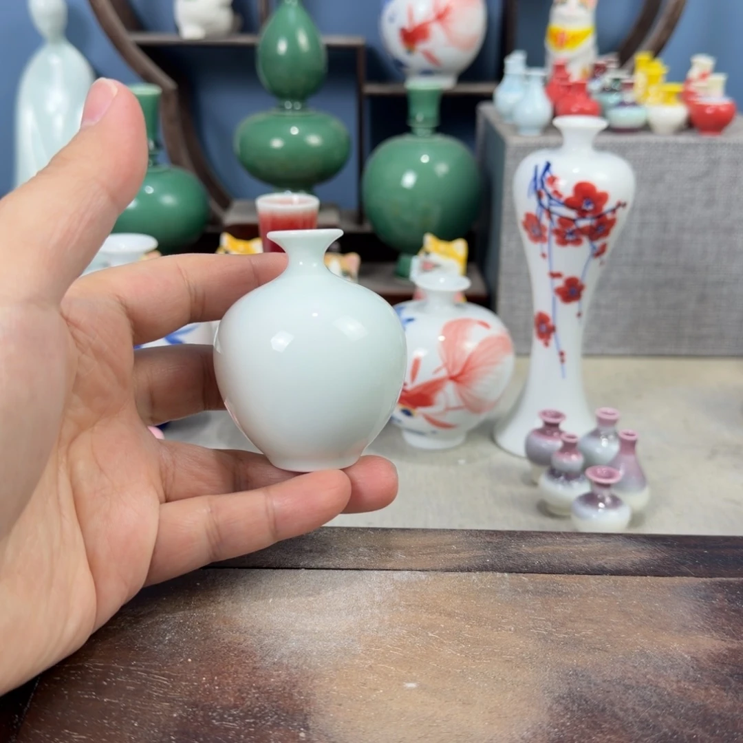 陶瓷手工小花器摆件