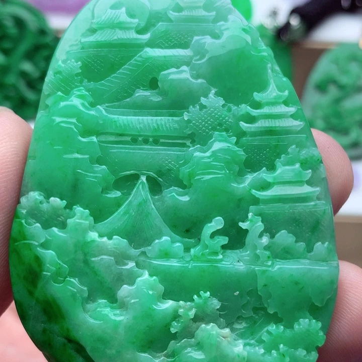 翡翠未镶嵌吊坠(不含链)