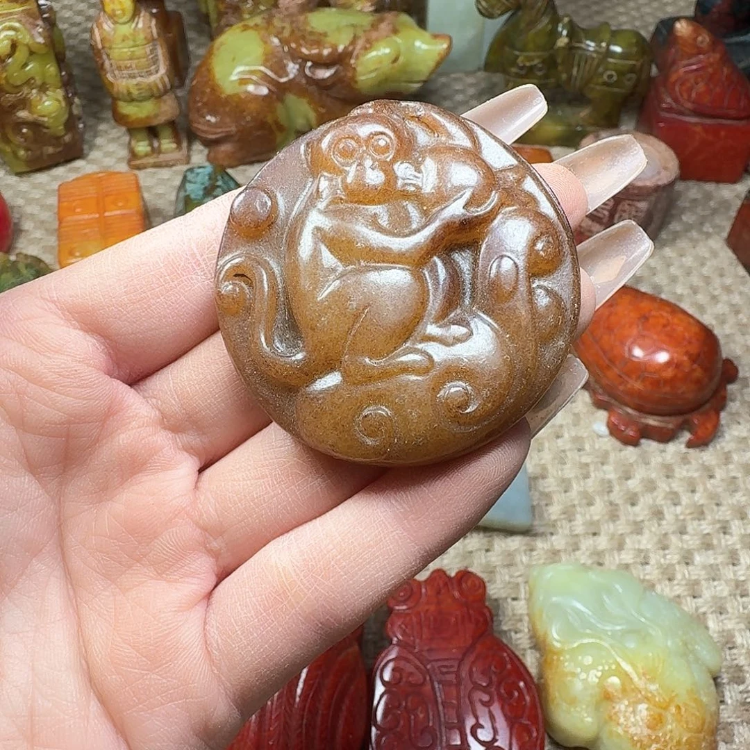 白玉菩提吊坠挂件