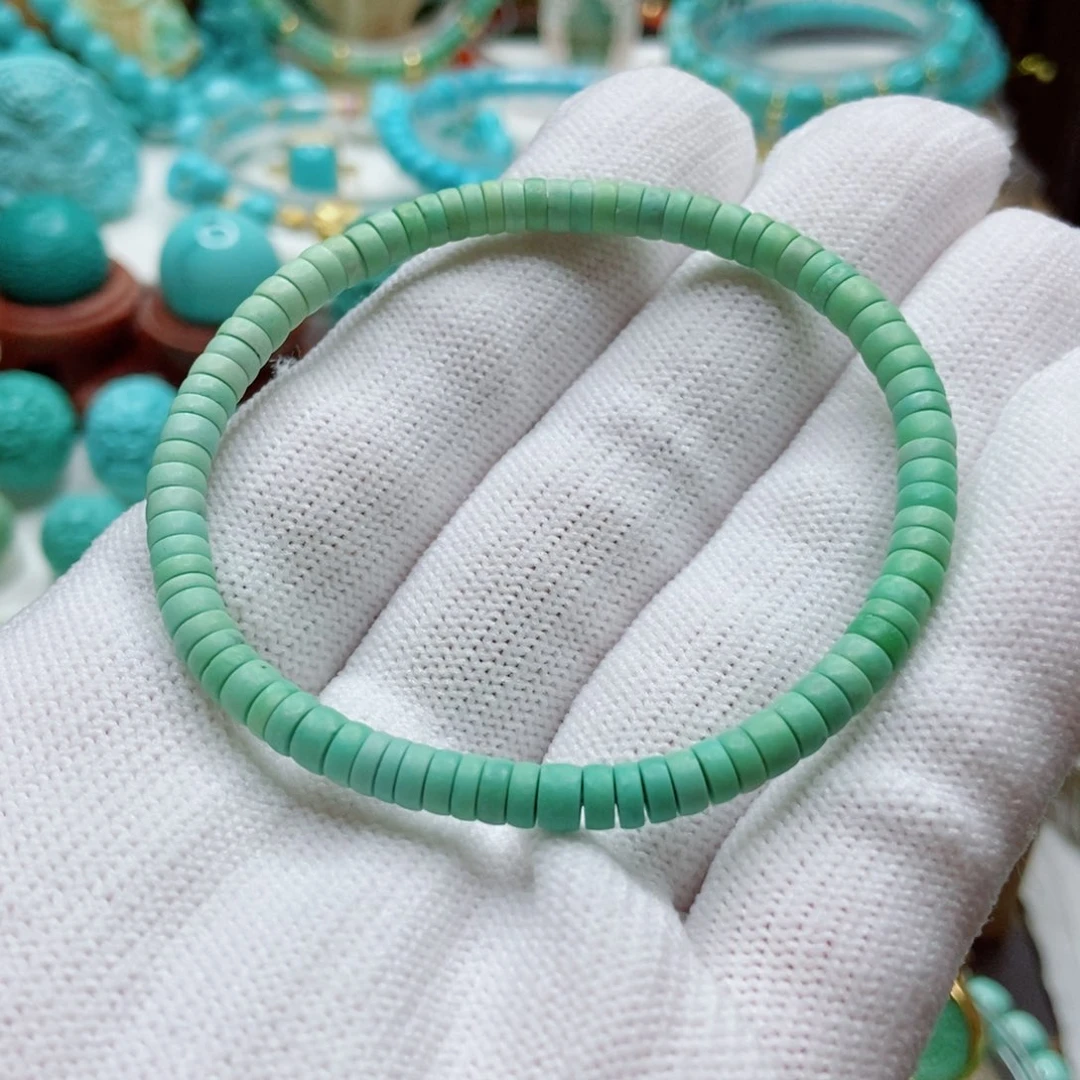 绿松石未镶嵌单圈4.5mm