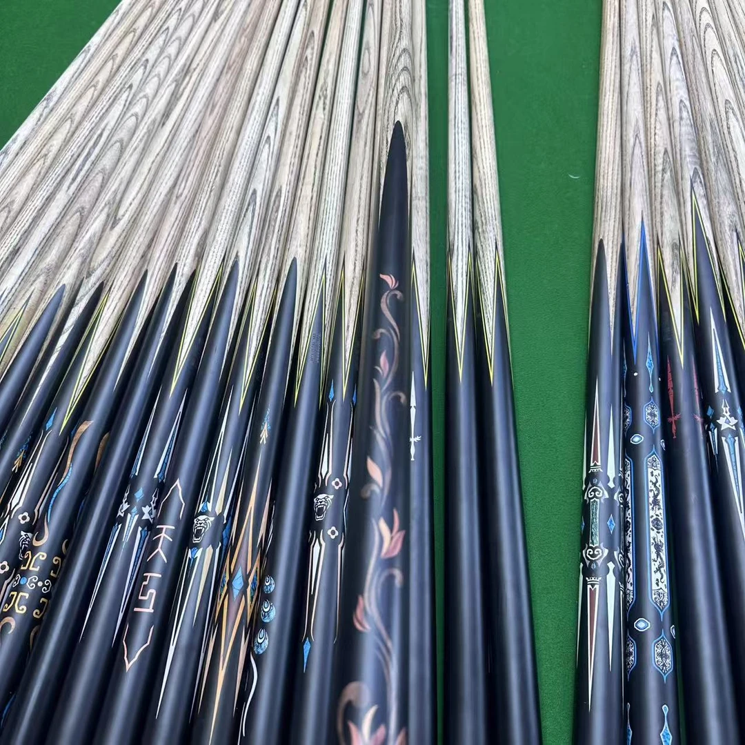 不挑剑文瑕疵款一比一复刻台球杆带NFC编码数据贴球杆手工台球杆