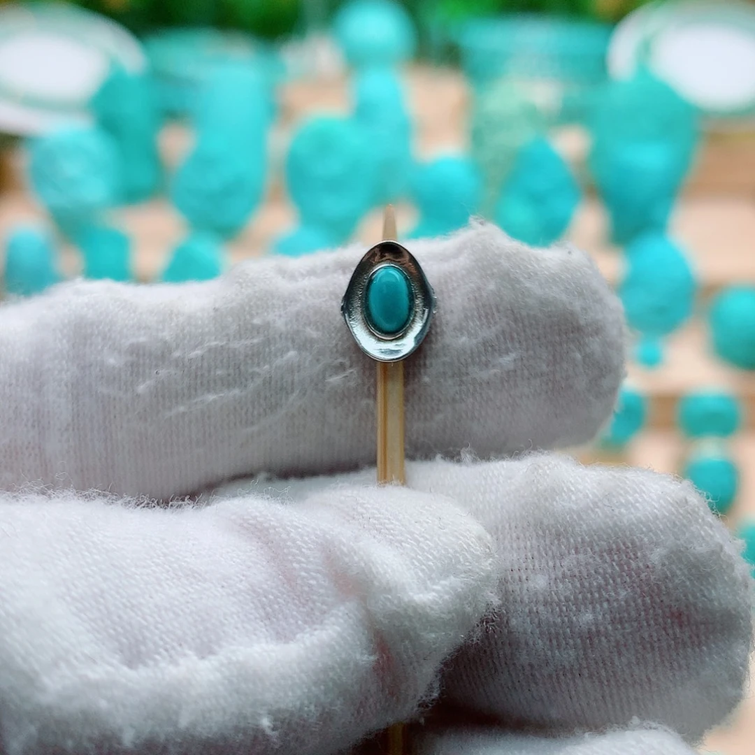 绿松石银S925镶嵌配饰