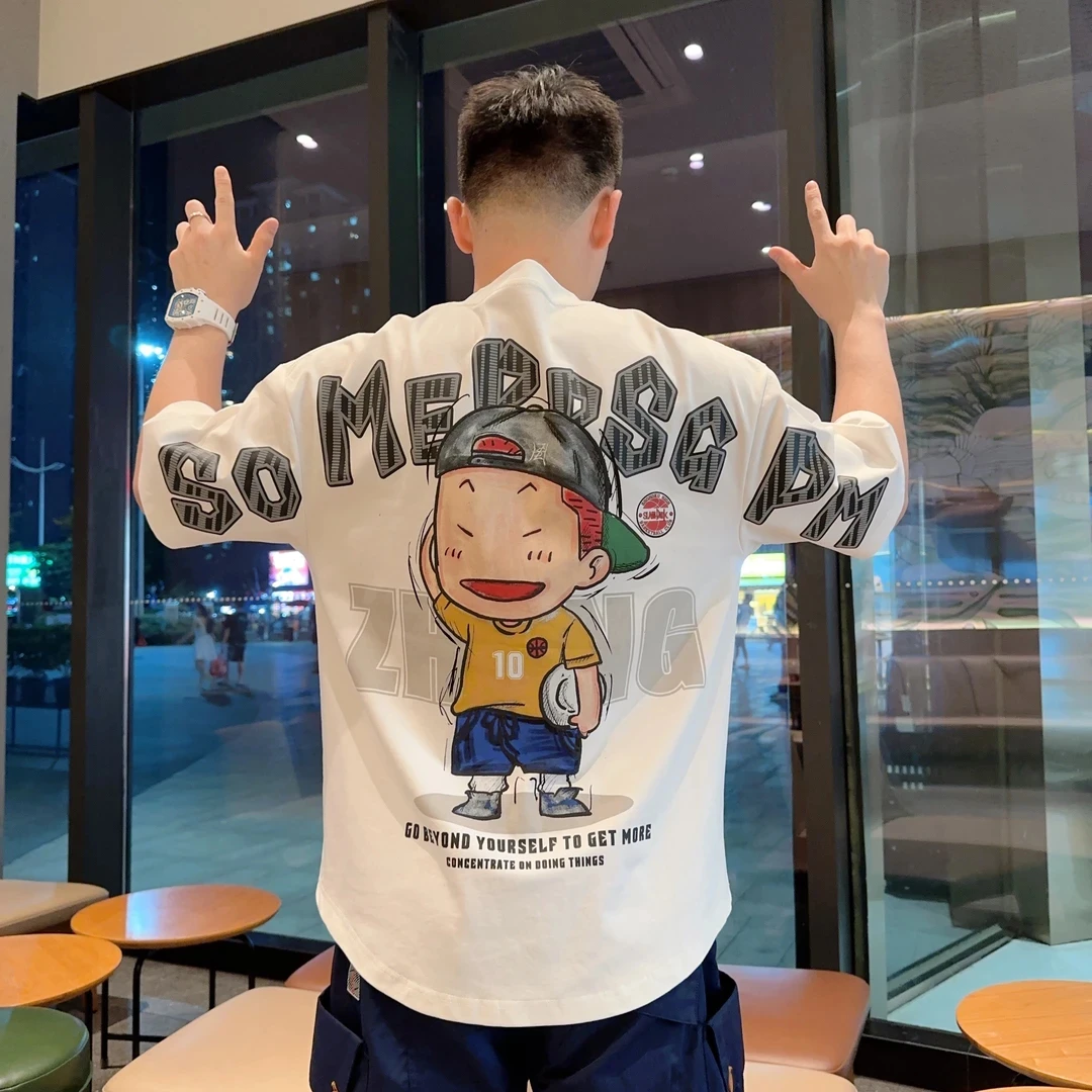 小方服饰【灌篮高手t恤】2025夏季短袖日系潮流百搭重工透气男士t恤