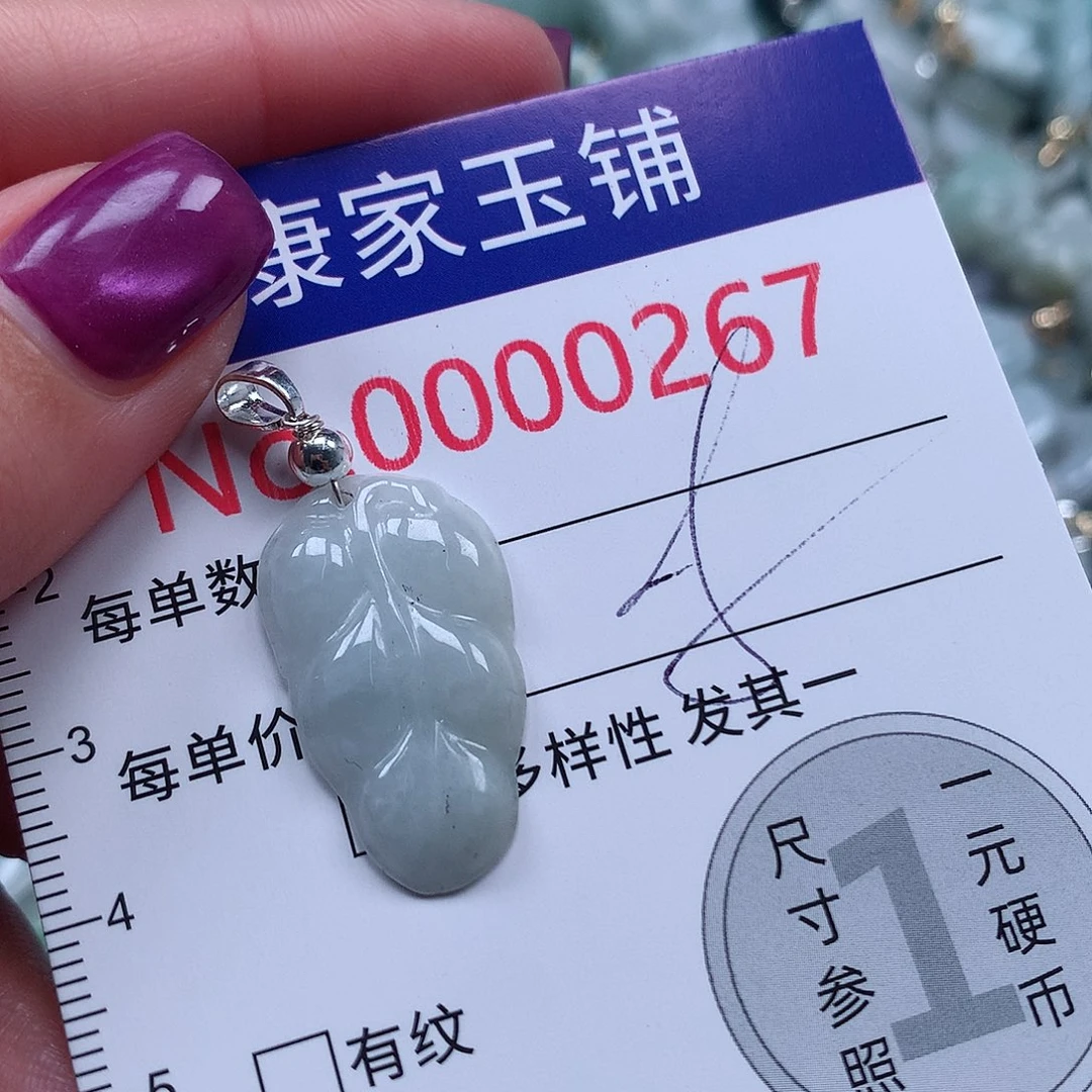 颈饰未镶嵌翡翠v