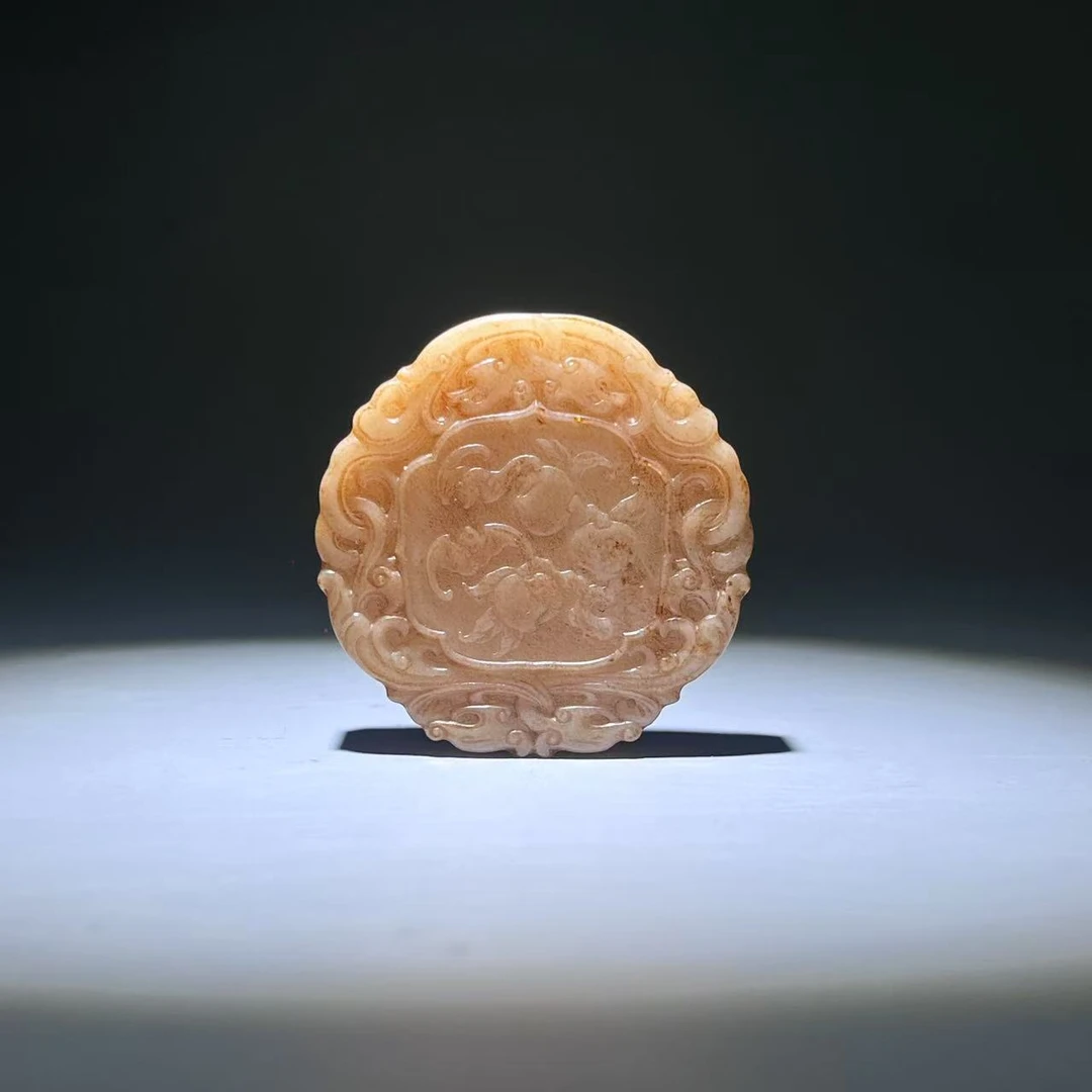 【清代】-和田玉玉牌2507140206