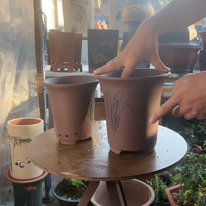 宜兴紫砂花盆兰花盆2