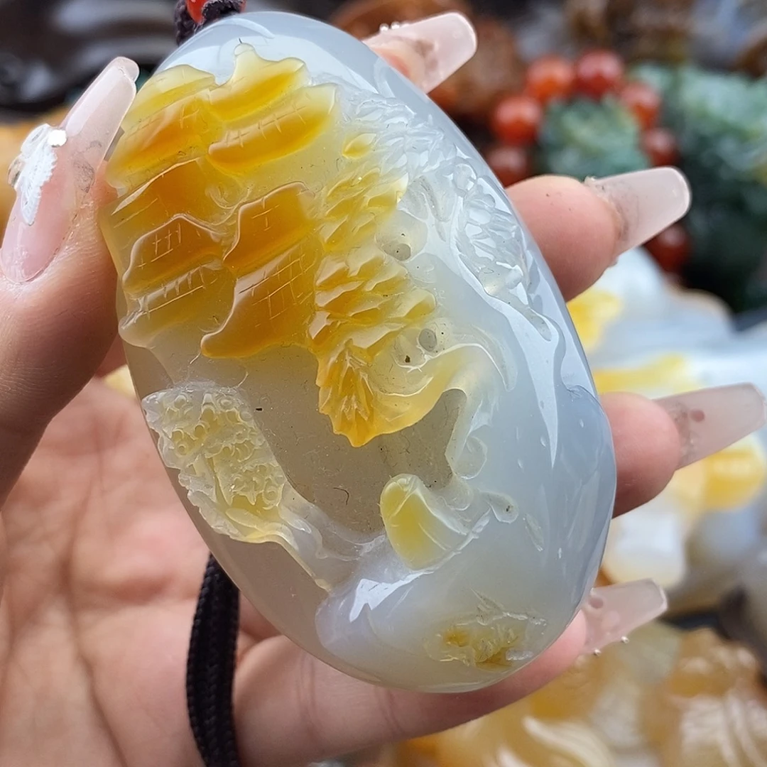 玛瑙/玉髓未镶嵌颈饰