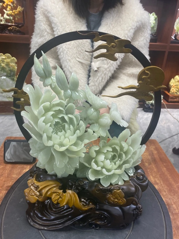 摆件新中式玄关山水摆件办公室摆件