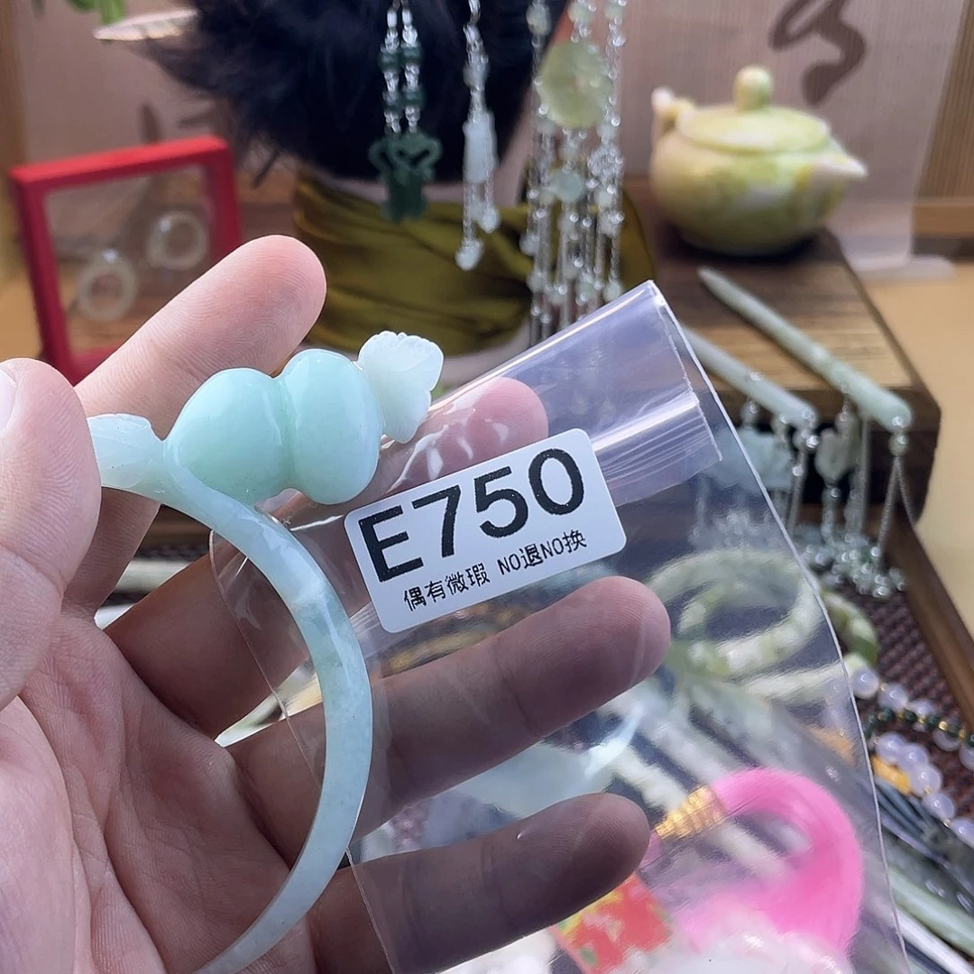 蛇纹石玉发饰未镶嵌‘****^