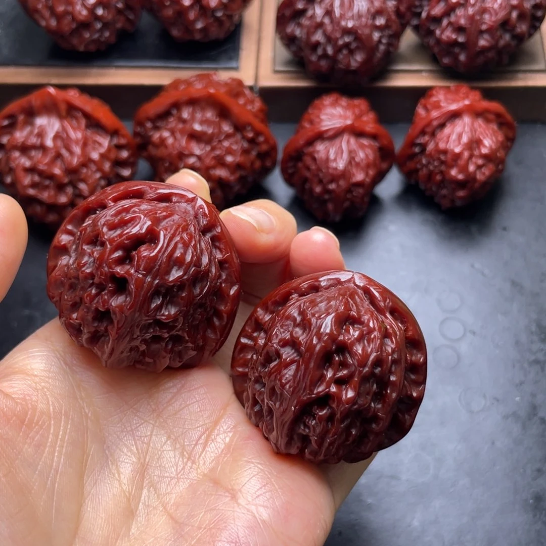 吊坠文玩核桃白狮子