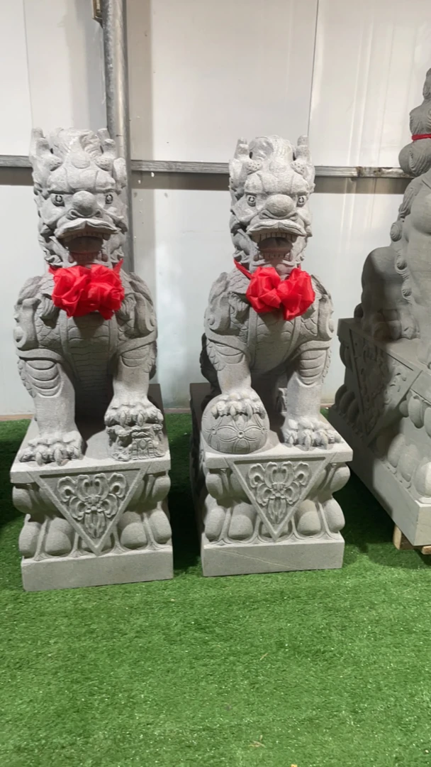 石雕青石麒麟家用公司别墅酒店门口装饰摆件