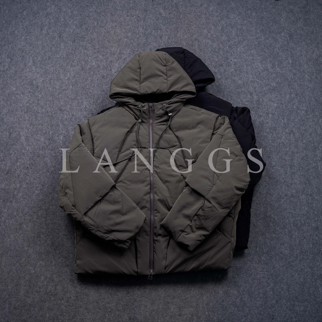 LANGGS&浪叔 冬季休闲连帽结构风袖子可拆卸羽绒服-8240006