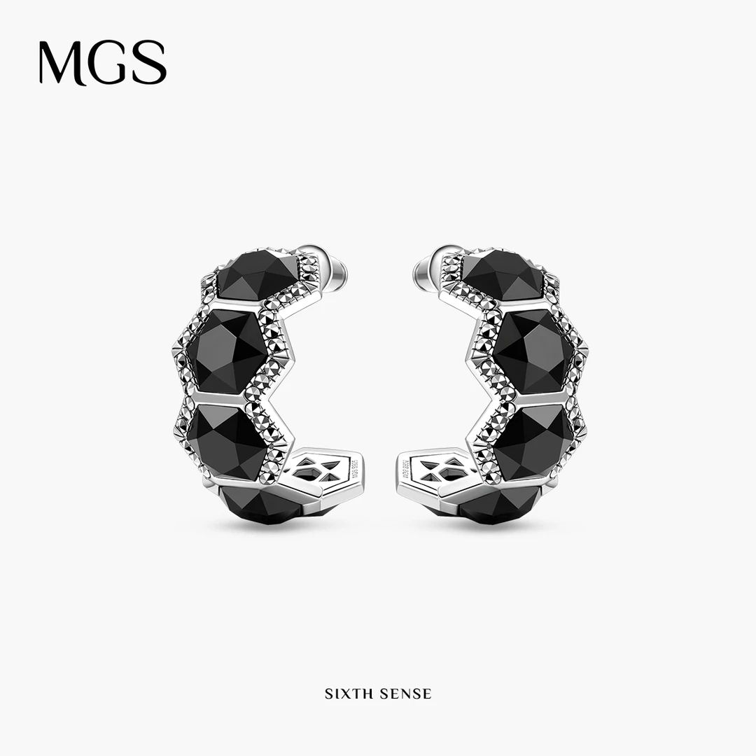 第六感系列黑玛瑙耳环M0322126000【活动专享】