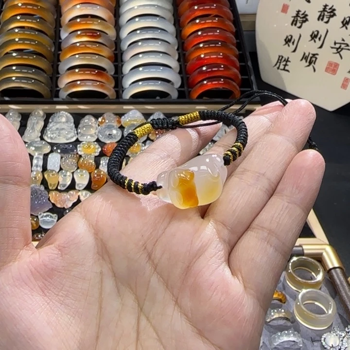 玛瑙/玉髓未镶嵌戒指