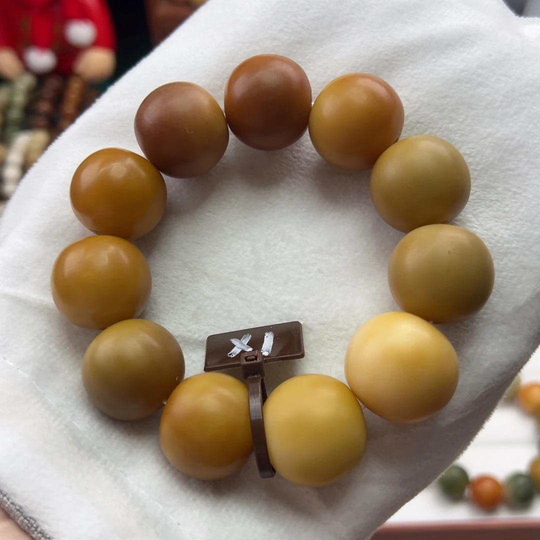 菩提根/象牙果手串卡24苹果干磨瑕疵