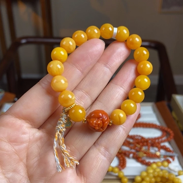 琥珀手链未镶嵌蜜蜡手串9