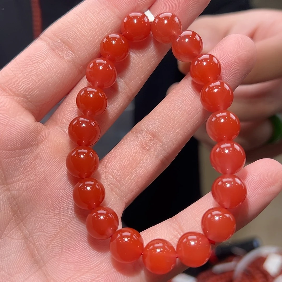 南红玛瑙手链未镶嵌日***落10mm/yz01521