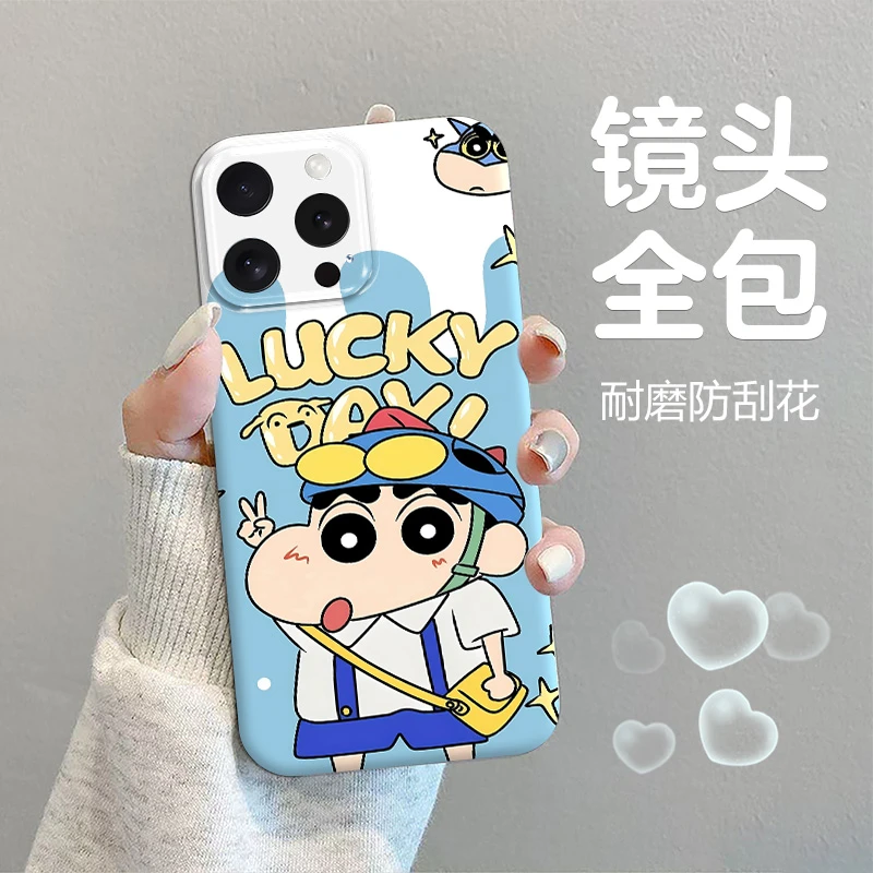 防摔菲林适用苹果/华为荣耀/OPPO/vivo/小米手机壳蜡笔小新可爱