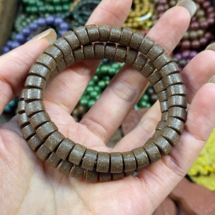 泥塑积雪草香方药片珠两串