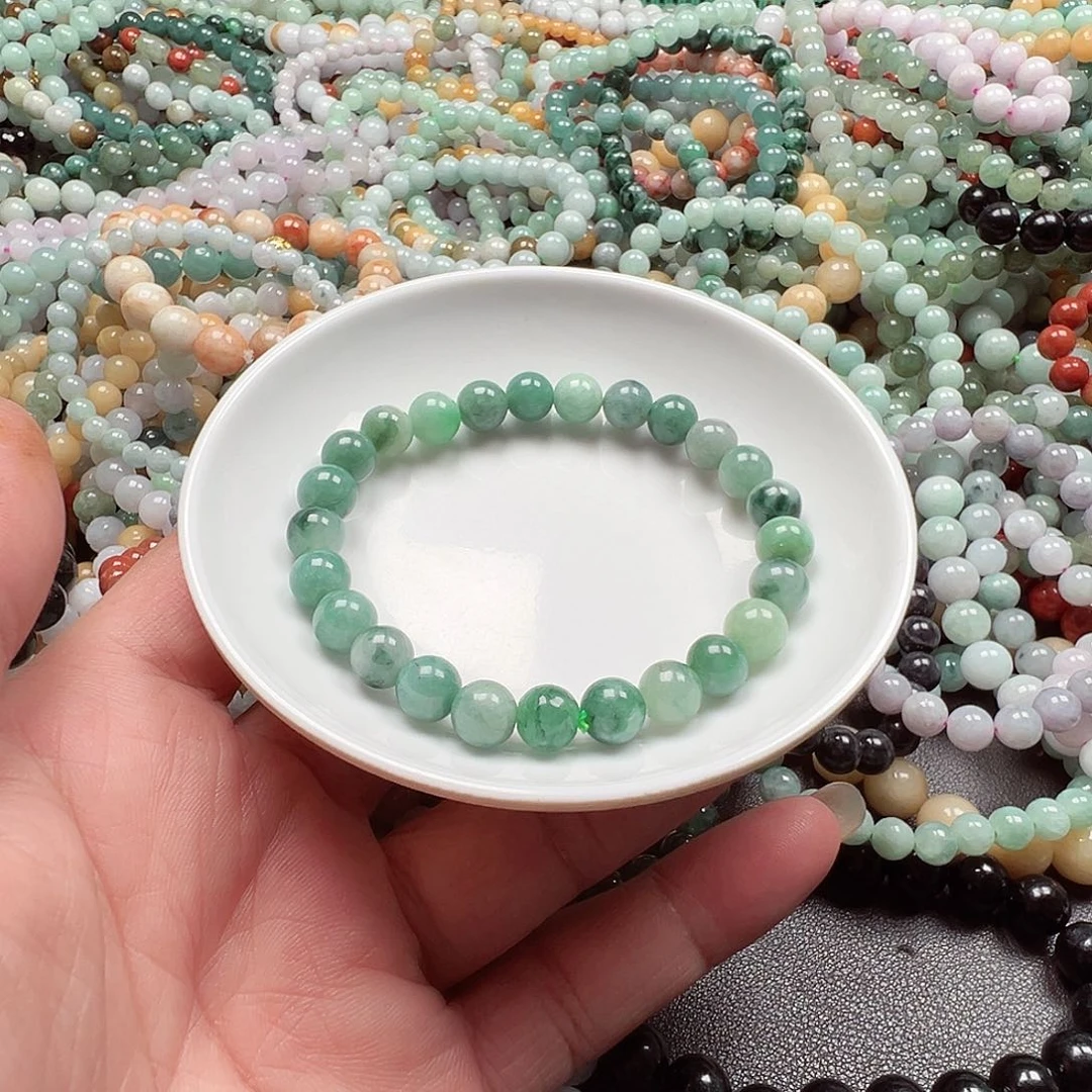 翡翠手链未镶嵌董*董货主老华