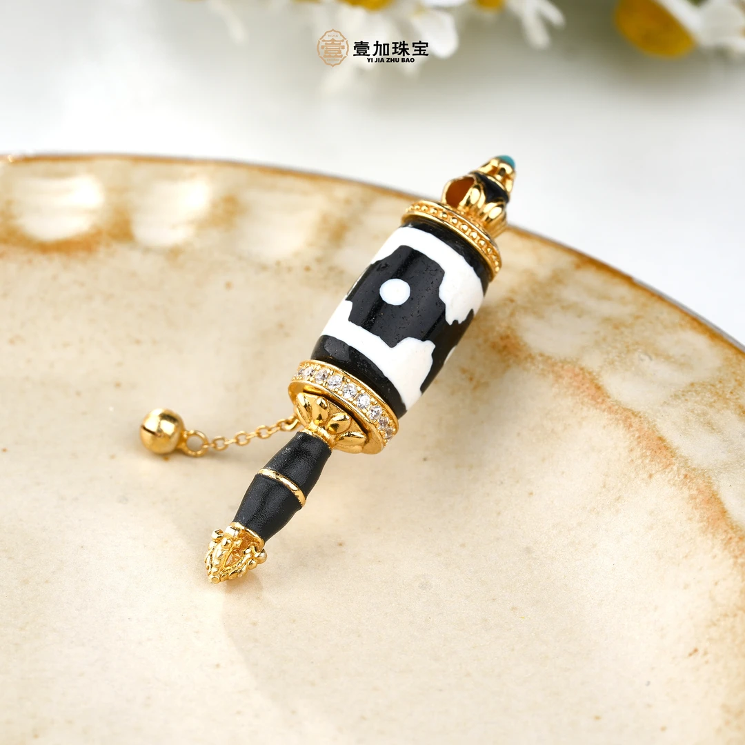 壹加小青|银镶坛城竖版吊坠多样性发其一0761Q