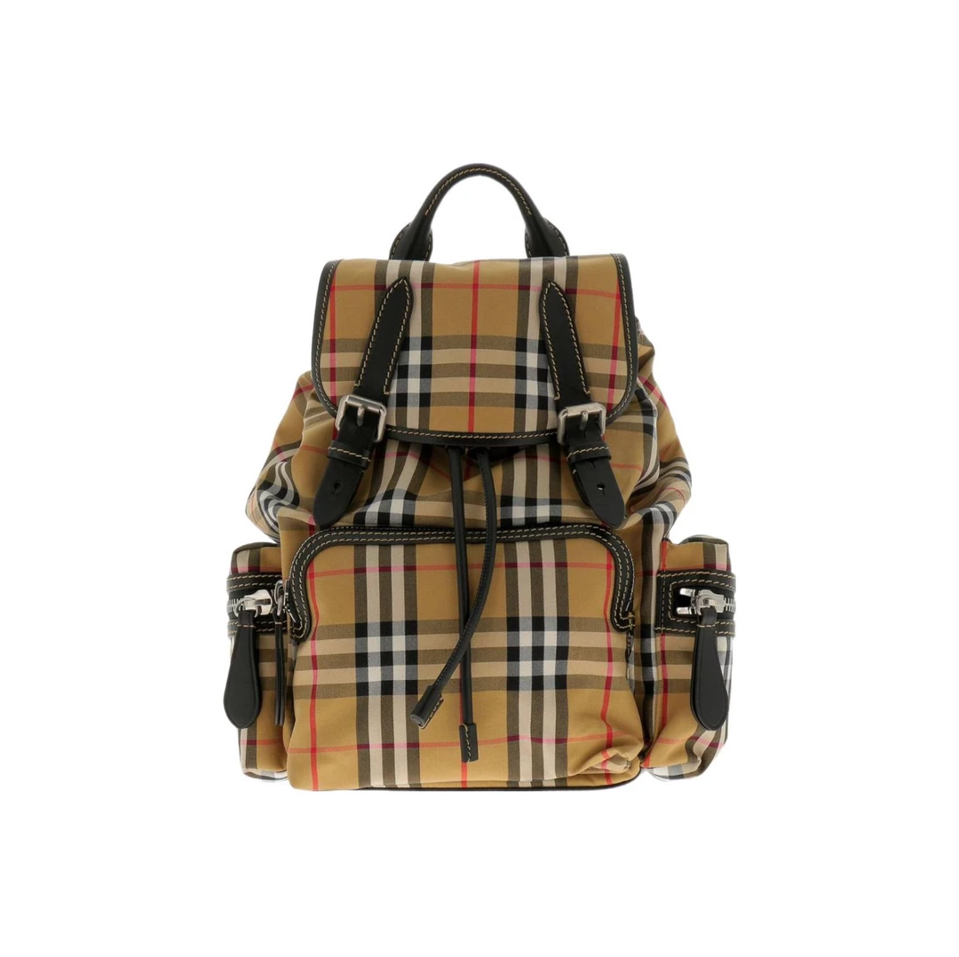 99新 BURBERRY/博柏利 经典双肩包徒步包旅行包大号