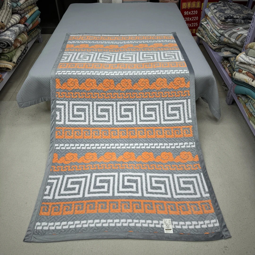 祥瑞120*220cm宝宝绒床盖加厚秋冬款牛奶绒沙发垫学生宿舍床垫