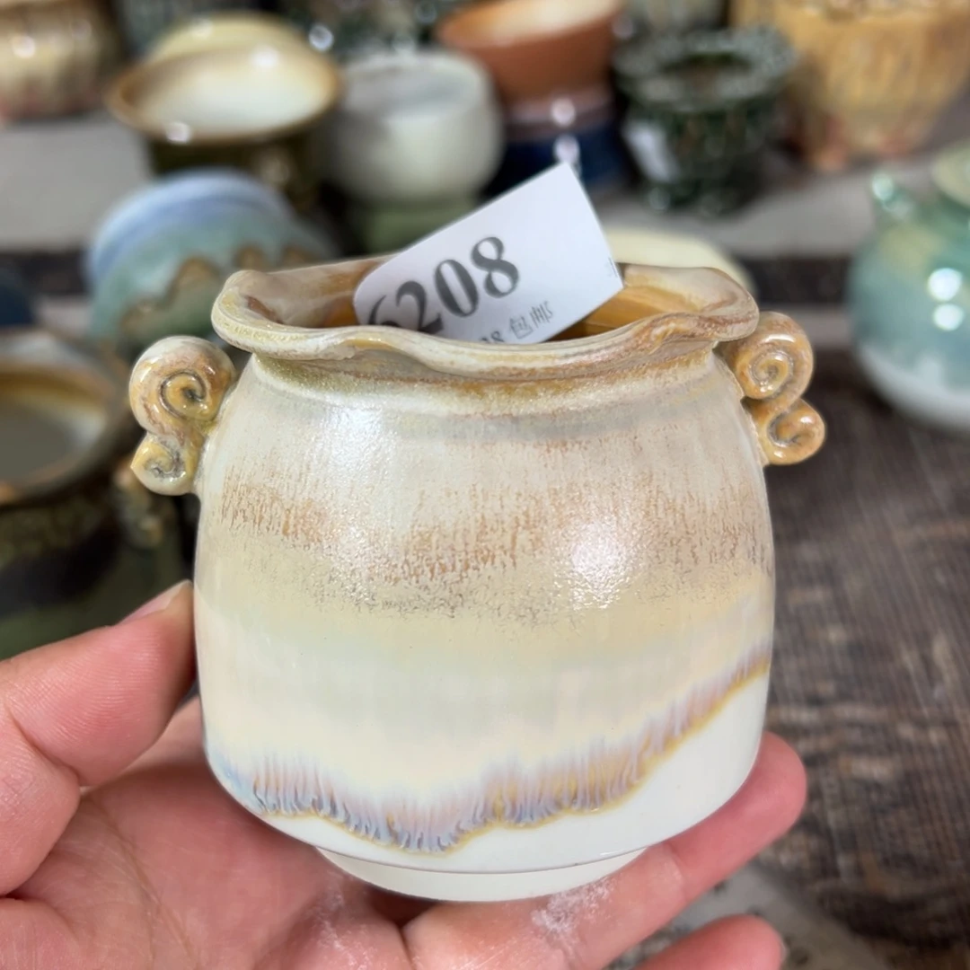 红陶景德镇手工花盆