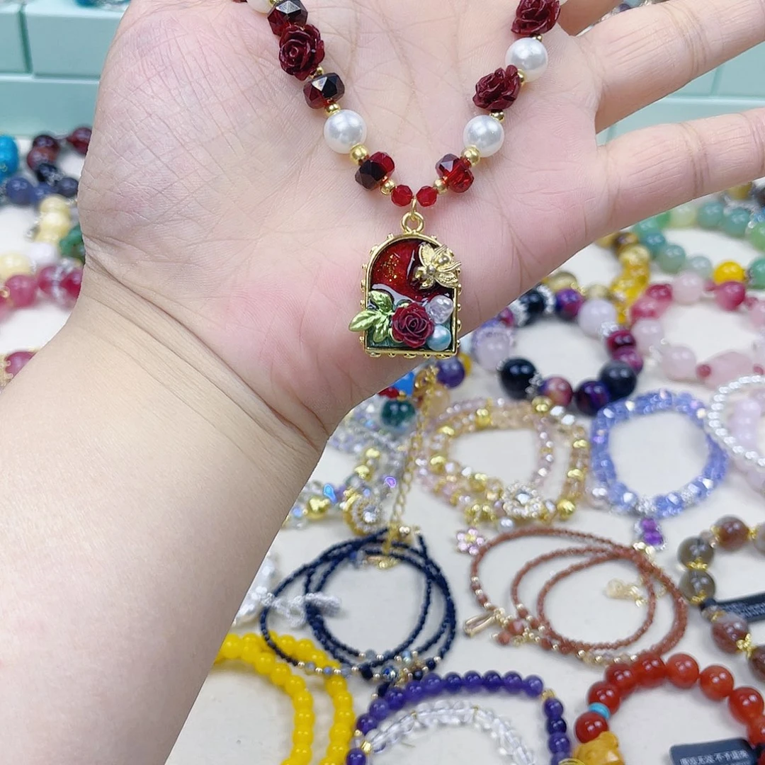 手饰针钠钙石银S925镀金镶嵌