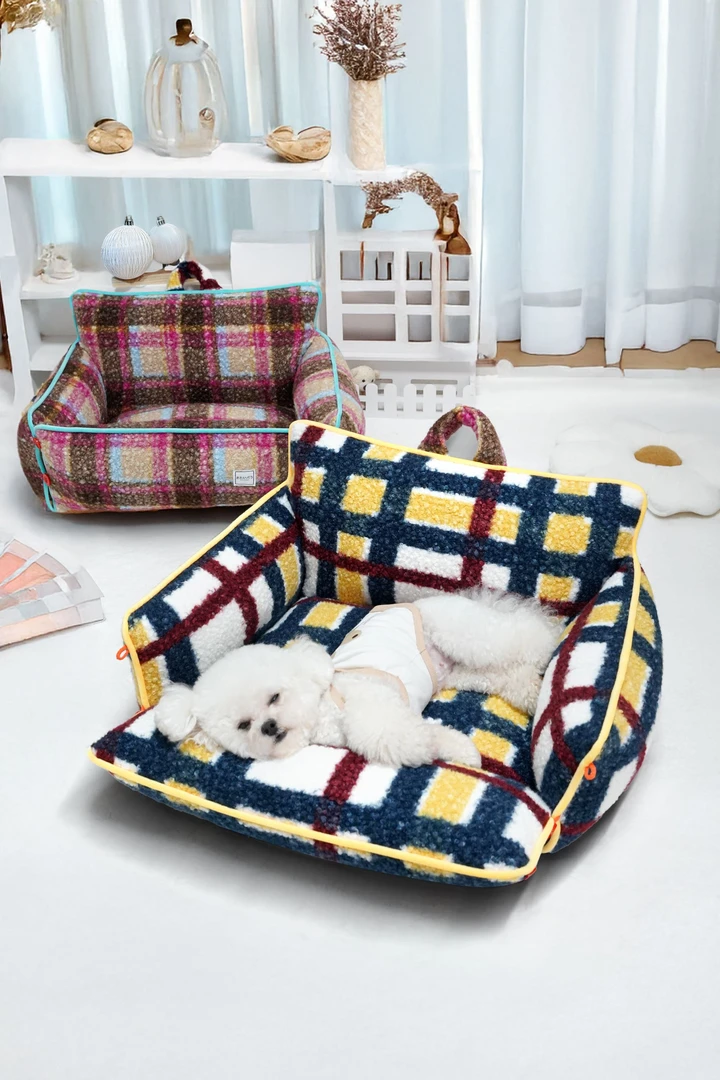 宠物狗窝四季通用小狗泰迪比熊复古风猫窝保暖秋冬可拆洗沙发床