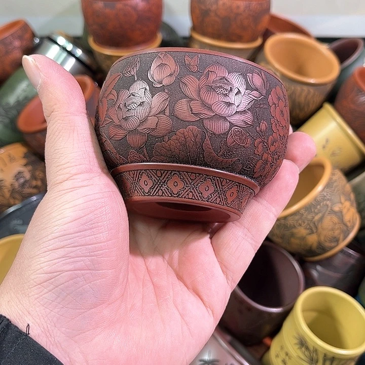 茶杯紫砂全手工紫砂主人杯