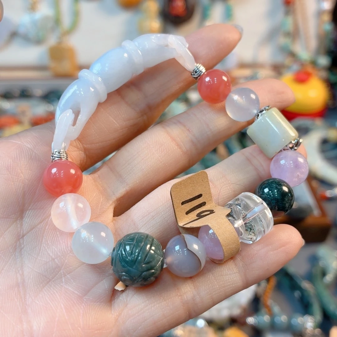 未镶嵌手链翡翠翠手串