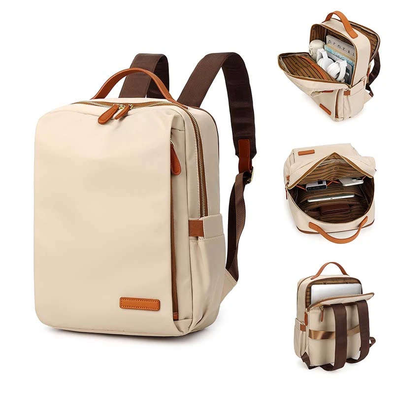 电脑包女休闲旅行防水双肩百搭电脑包时尚男士简约多功能双肩背