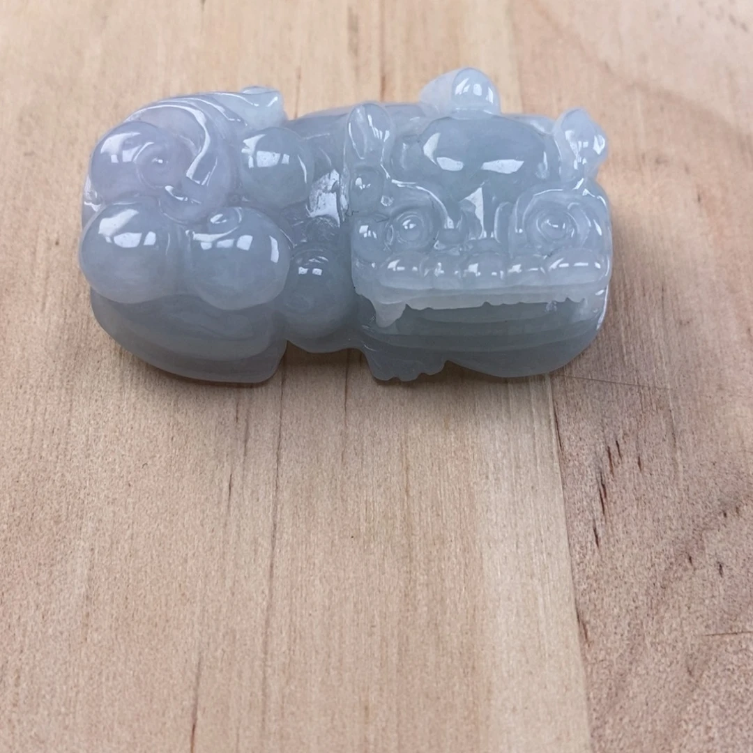 翡翠未镶嵌颈饰多人霸王貔貅吊坠