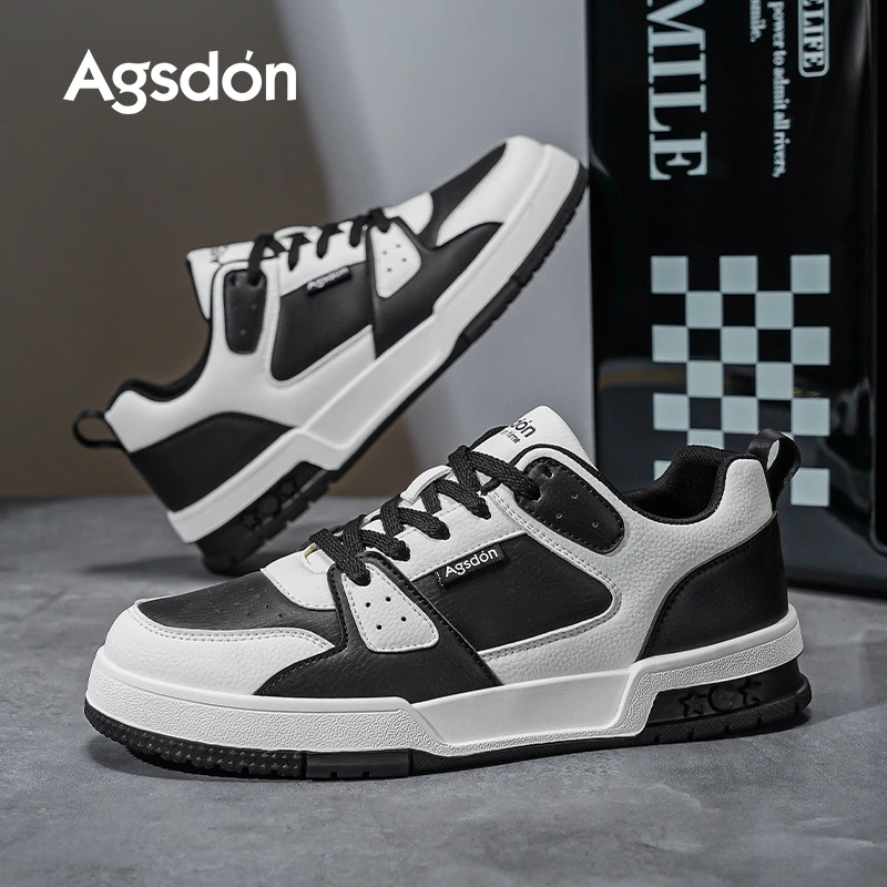 【限定款】奥古狮登男子板鞋潮鞋百搭黑白熊猫高级感明星爆款面包鞋