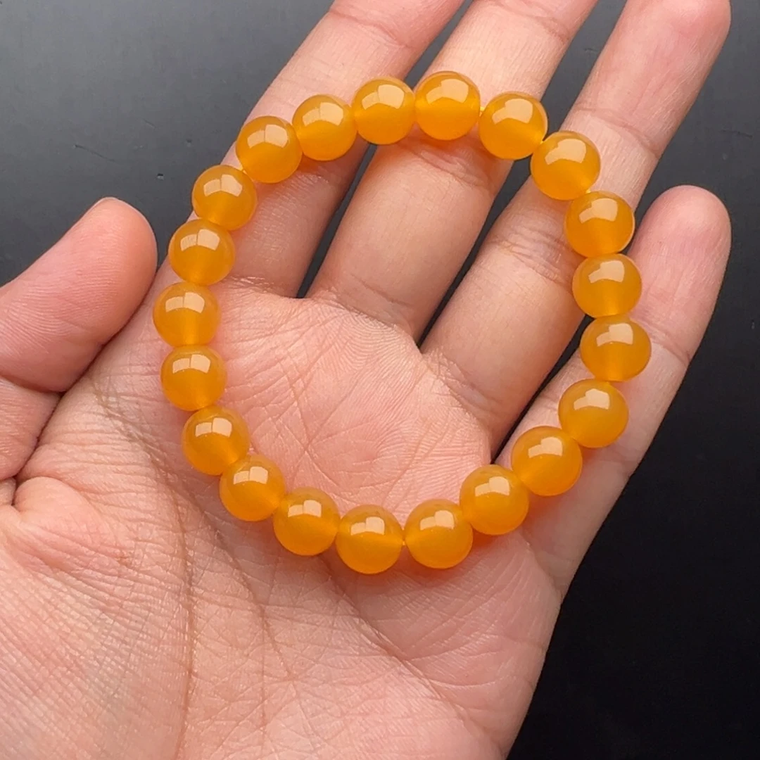 石英质玉（黄龙玉）未镶嵌手串