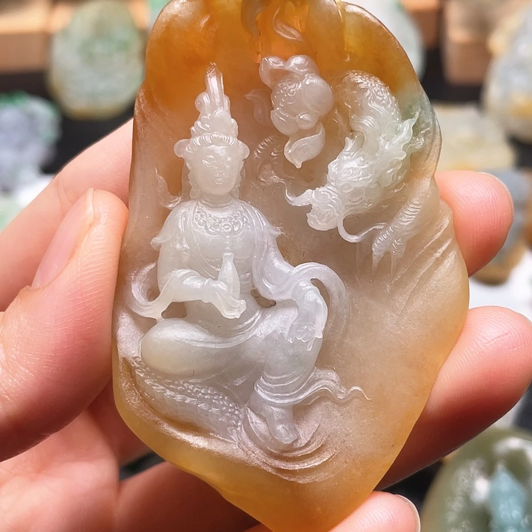 定制翡翠未镶嵌观音