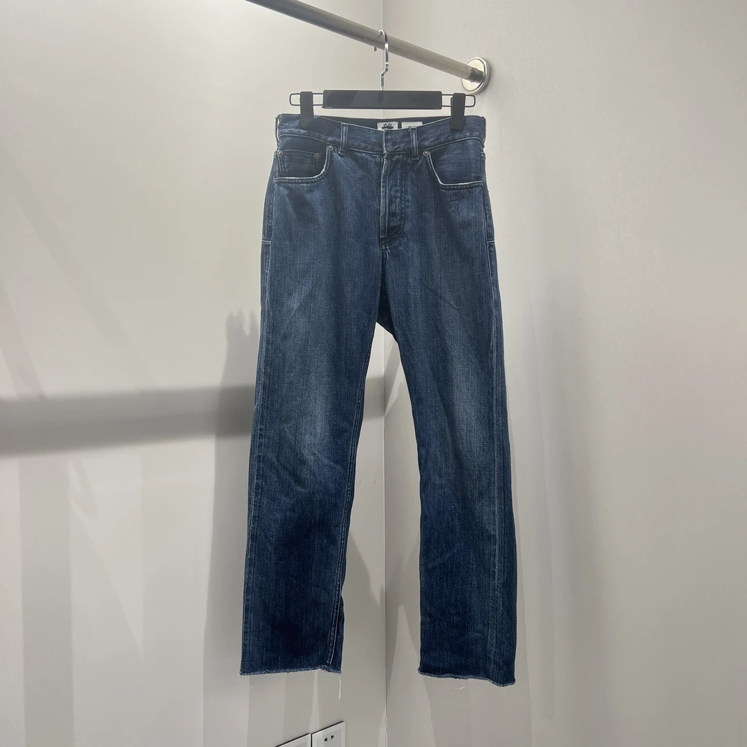 99新 DIOR/迪奥 aa461 深蓝牛仔长裤 棉 36码